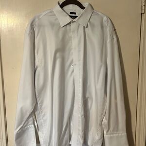 Joseph Abboud White Dress Shirt Classic Cotton